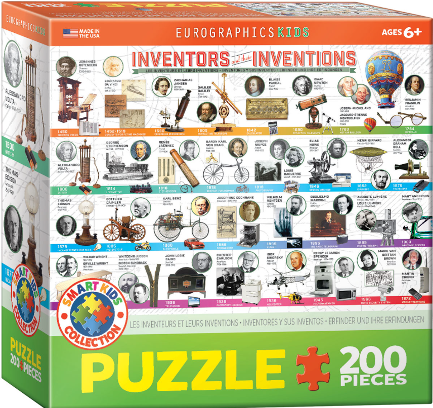 Inventors And Their Inventions 200 Pc – Puzzle Palooza Etc